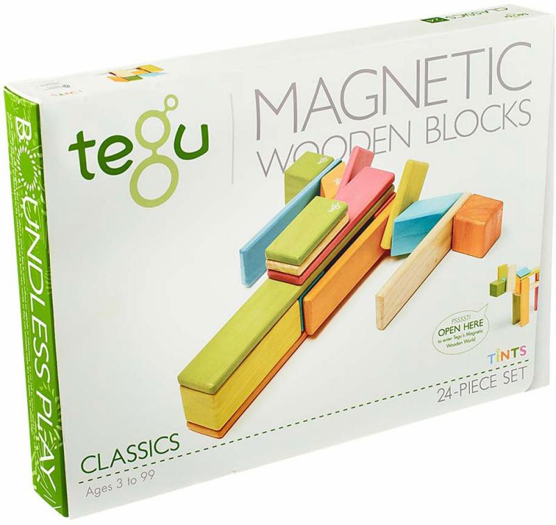 Tegu 24 Piece Set Tints  |  Preschool Builders Building & Construction Preschool Builders