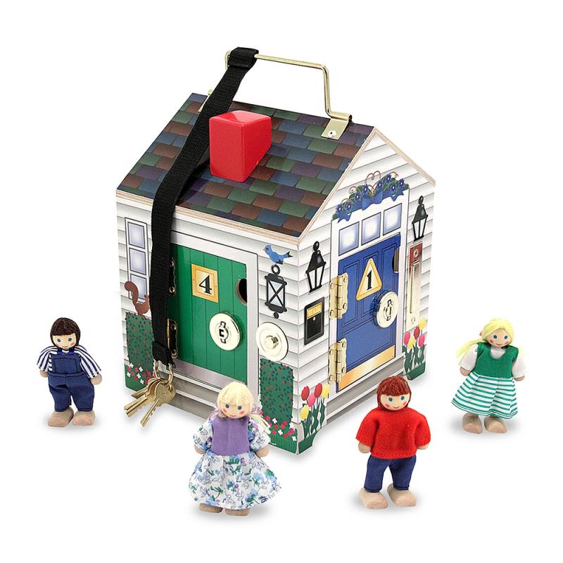 Wooden Doorbell House  |  Toys Dolls & Playsets Toys